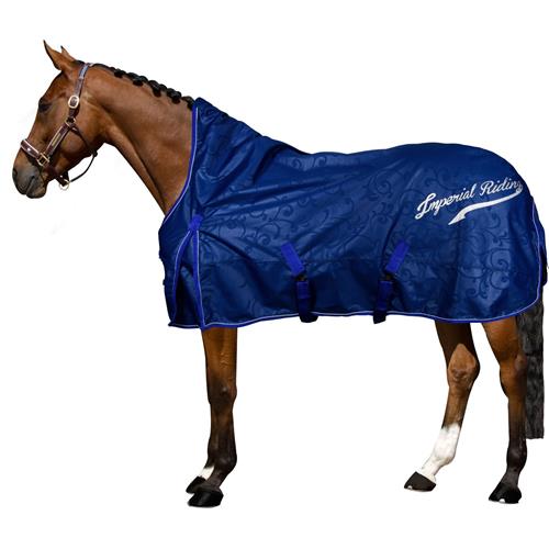 Nepromokavá deka s fleesem Imperial Riding Ornament, královská modrá - vel. 165 cm Deka neprom. Imperial, 0 gr, kr.modrá