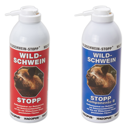Odpuzovač černé zvěře HAGOPUR - Wildschwein Stopp/Stopp - 400 ml - modrý - B Odpuzovač černé zvěře HAGOPUR - Wildschwein Stopp/Stopp B 400 ml