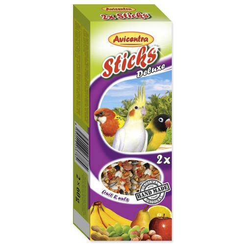 Vitaminová tyčinka pro malé papoušky ovoce a ořechy, 2 ks Avicentra tyčky Malý papoušek, ovoce+ořech, 2ks.