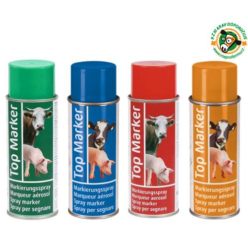 Barva značkovací ve spreji Top Marker - 500 ml - zelená Barva značkovací ve spreji EURO - 500 ml