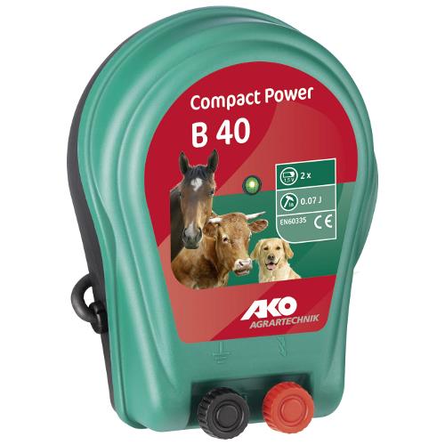 Zdroj pro elektrický ohradník AKO Compact Power B 40, bateriový, 0,04 J Elektrický ohradník Compact Power B 40