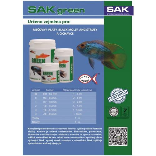 S.A.K. Green granule, 75 g - vel. 0 S.A.K. Green granule, 75 g - vel. 0