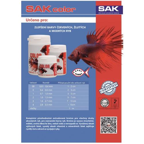 S.A.K. Color granule, 75 g - vel. 0 S.A.K. Color granule, vel. 0, 75 g