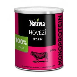 Nativia hovězí svalovina pro psy, 800 g