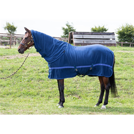 Odpocovací deka Harrys Horse s rolovacím krkem, modrá