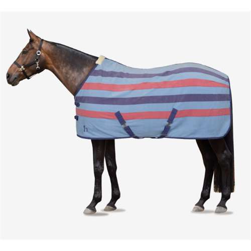 Odpocovací deka Horze Star, pruhovaná, Pony - vel. 105 cm Deka odpocovací Horze Star, modrá, 105
