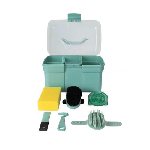 Box na čištění s výbavou pro děti Horze, wasabi Box na čištění s výbavou pro děti Horze, wasabi
