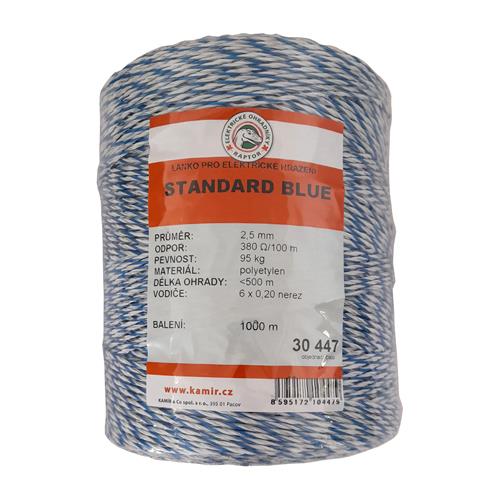 Polyetylenové lanko pro elektrické ohradníky STANDARD BLUE 2,5 mm Polyetylenové lanko pro elektrické ohradníky STANDARD BLUE 2,5 mm