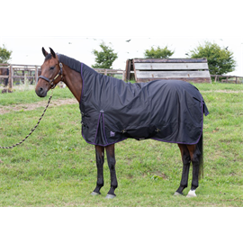 Nepromokavá deka Harrys Horse s prodloužením na krk, 200 g, černá