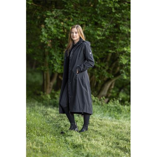 Dámský kabát Covalliero S/S 2025, černý - vel. M Kabát dámský Covalliero SS 2025, černý, vel. M