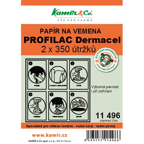 Papír na vemena PROFILAC Dermacel - 1 balení - 2 x 350 útržků Papír na vemena PROFILAC Dermacel 2 x 350 útržků