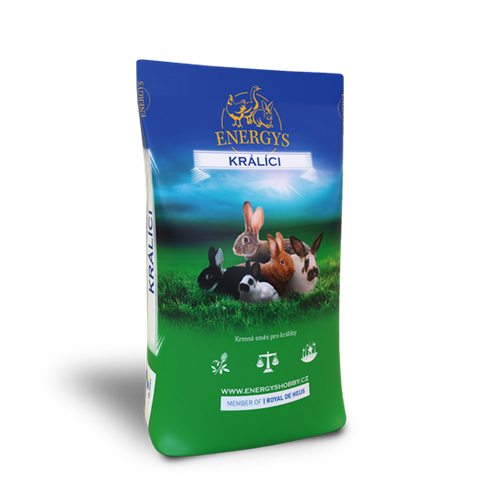 Granule pro králíky Energys Champion, 25 kg ENERGYS KRÁLÍK KLASIK, 25 kg, granule