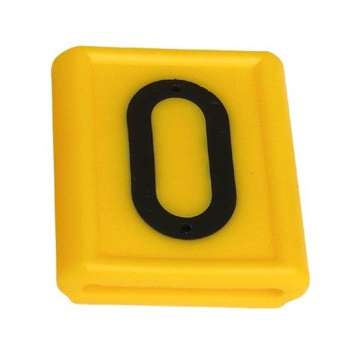 Číslo na opasek GEA, výška znaku 40 mm - číslice 0-9 - 0 Číslo na opasek GEA, výška znaku 40 mm - číslice 0-9