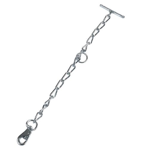 Řetězový vazák jednodílný s karabinou k obojku, 6mm, 66cm Řetězový vazák jednodílný s karabinou k obojku, 6mm, 66cm