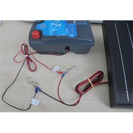 Solární panel 12V/14W LACME pro elektrický ohradník DUO D1 a D2 Propojení ohradníku se solárním panelem