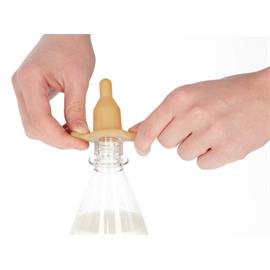 Dudlík na PET láhev, kaučuk - pro jehňata, délka 6 cm Dudlík pro jehňata na PET láhev, délka 6 cm, kaučuk