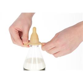 Dudlík na PET láhev, kaučuk - pro jehňata, délka 6 cm Dudlík pro jehňata na PET láhev, délka 6 cm, kaučuk