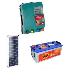 Sada elektrického ohradníku AKO XDi 15000 + solární panel 100 W + akumulátor 130 Ah