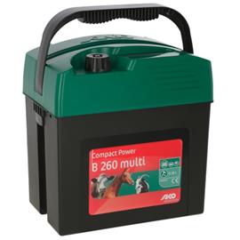 Sada elektrického ohradníku AKO Compact Power B 260 multi + solární panel 5 W + akumulátor 15 Ah Sada elektrického ohradníku AKO Compact Power B 260 multi + solární panel 5 W + akumulátor 15 Ah