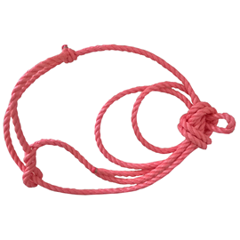 Ohlávka pro skot - provazová s vodíkem 3 m, mix barev