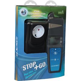 Zkoušečka a dálkový vypínač STOP+GO pro síťové ohradníky Foto balení Dálkový vypínač elektrického ohradníku