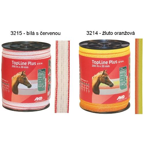 Polyetylenová páska pro elektrické ohradníky TopLine Plus 20 mm - žluto-oranžová Polyetylenová páska pro elektrické ohradníky TopLine Plus 20 mm, žluto-oranžová, 200 m