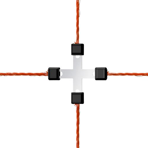 Spojka na lanko Litzclip® do 3 mm - kříž, 5 ks Spojka na lanko Litzclip® do 3 mm - kříž, 5 ks