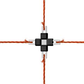 Spojka na lanko Litzclip® do 3 mm - kříž, 5 ks Spojka na lanko Litzclip® do 3 mm - kříž, 5 ks