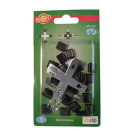 Spojka na lanko Litzclip® do 3 mm - kříž, 5 ks Spojka na lanko Litzclip® do 3 mm - kříž, 5 ks