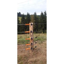Izolátor pro elektrické ohradníky AKO, koncový k brance třístranný, balení 2 ks Izolátor pro elektrické ohradníky AKO, koncový k brance třístranný, balení 2 ks