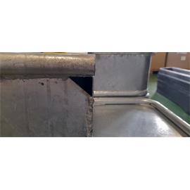 Žlab rovný, kovový, pozink, 35 l Žlab rovný, kovový, pozink, 35 l