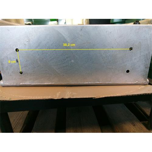 Žlab oblý, kovový, pozink, 28 l Žlab oblý, kovový, pozink, 28 l - rozměry