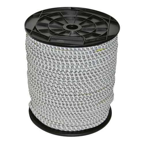 Vchod do ohrady pro elektrické ohradníky - náhradní gumové lano - 7 mm, 50 m Náhradní vodivé lano ECONOMY 50 m