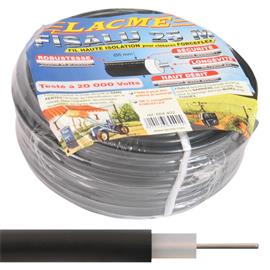 Vysokonapěťový kabel FISALU pro elektrické ohradníky - dvojitá izolace, 25 m Kabel vysokonap. Al drát 1,2 mm,dvoj.iz.FISALU 25m