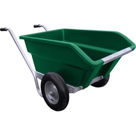 Dvoukolové výklopné zahradní kolečko na hnůj 250 l - zelená Dvoukolové výklopné zahradní kolečko na hnůj JFC, 255 l/200 kg, zelený