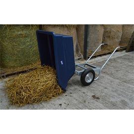 Dvoukolové výklopné zahradní kolečko na hnůj 250 l - lila Dvoukolové výklopné zahradní kolečko na hnůj JFC, 255 l/200 kg, lila