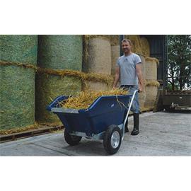 Dvoukolové výklopné zahradní kolečko na hnůj 250 l - lila Dvoukolové výklopné zahradní kolečko na hnůj JFC, 255 l/200 kg, lila