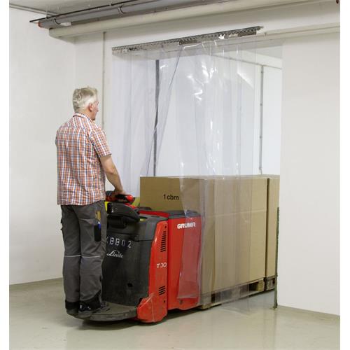 Nerezová lišta pro pásový závěs - délka 150 cm Lišta s háčky nerez, pro PVC clony, délka 150 cm
