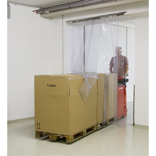 Nerezová lišta pro pásový závěs - délka 200 cm Lišta s háčky nerez, pro PVC clony, délka 200 cm