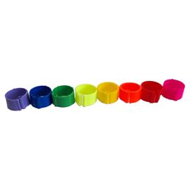 Zámkové rozlišovací kroužky na slepice 16 mm