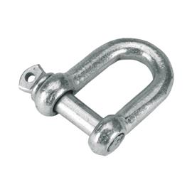 Očko řetězové se závitem, pozink