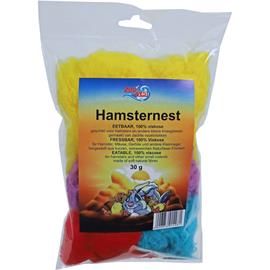 Barevná jedlá vata pro křečka, 30 g Jedlá vata pro křečky, 30 g.