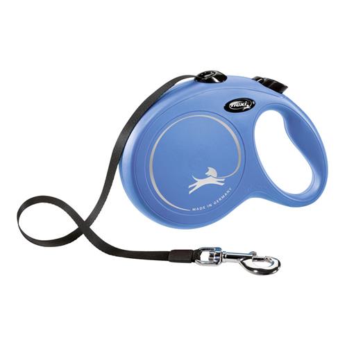 Vodítko Flexi M, páska, 5 m, do 25 kg - modré Vodítko Flexi M, modré, páska, 5 m, do 25 kg.