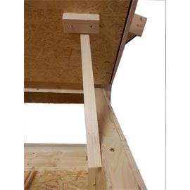 Zateplený kurník pro 10 - 12 slepic 182×137×105 cm Zateplený kurník pro 10 - 12 slepic 182×137×105 cm