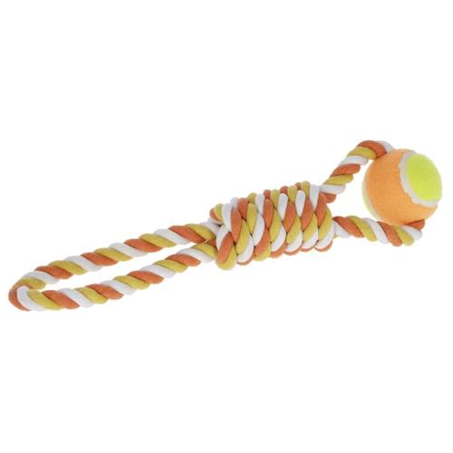 Hračka pro psy z provazu a míčku, 37 cm Hračka pro psy z provazu a míčku, 37 cm