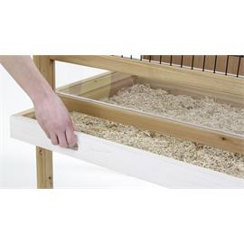 Vnitřní klec Deluxe pro králíky a morčata, 115×60×92,5 cm Výsuvná vana.