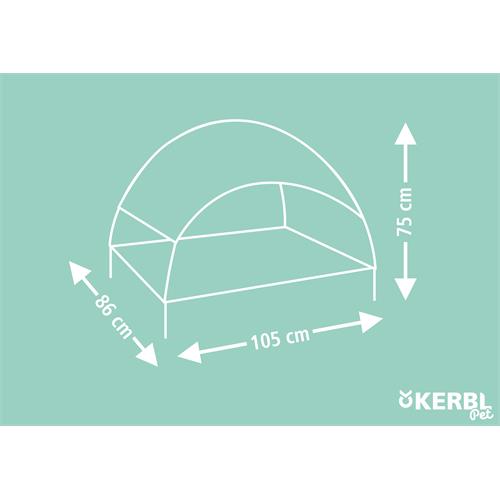 Lehátko pro psa + střecha 105 x 86 x 75 cm Lehátko pro psa + střecha 105x86x75 cm - rozměr.