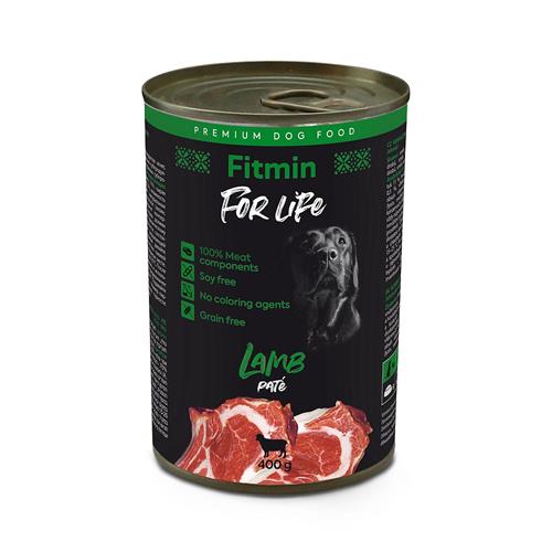 Fitmin For Life Jehněčí konzerva pro psy, 400 g Konzerva pro psy Fitmin jehněčí, 400 g.