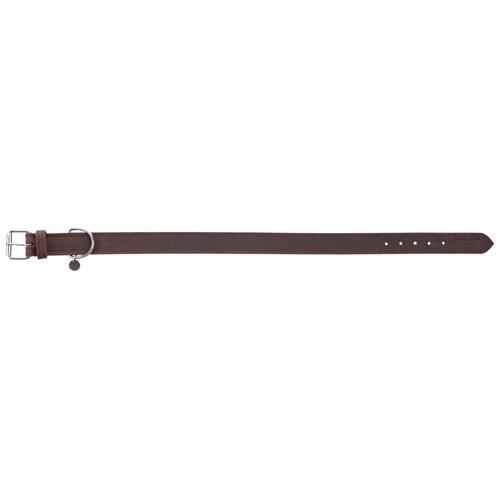 Kožený nepodložený obojek Trixie Rustic, tmavě hnědý - 48-56 cm / 3 cm Obojek kožený nepodložený Rustic.