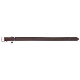 Kožený nepodložený obojek Trixie Rustic, tmavě hnědý - 48-56 cm / 3 cm Obojek kožený nepodložený Rustic.